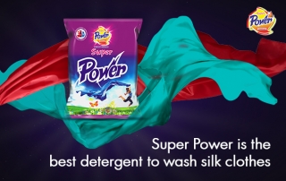 Super Power is the best detergent to wash silk clothes