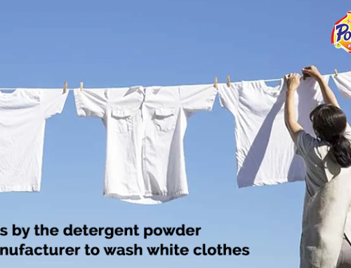Tips by the detergent powder manufacturer to wash white clothes
