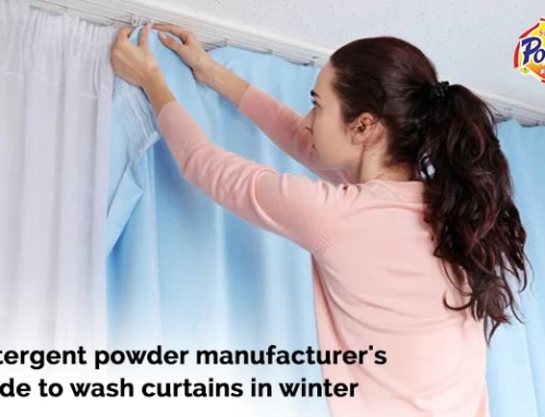 Detergent powder manufacturer’s guide to wash curtains in winter